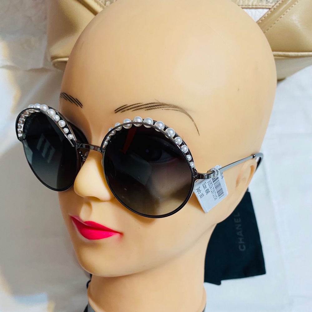 COPY - 😎🕶Channel round pearl women’s sunglasses 🕶😎